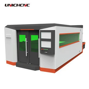 Jinan UNICHCNC 500 700 1.5KW 3KW metal round square tube and metal sheet cnc fiber laser cutting machine price