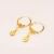 Import Jxx Crystal Hoop Earring Jewelry 24K Gold Plated Engraved Halloween Golden Heart Costume Lady Alloy Pendant Earring Wholesale from China