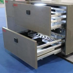 kav intelligent furniture hardware electric drawer system with servo push open and soft close telescopic channel slide