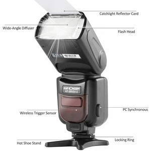 K&F Concept KF-590EX Professional Universal Camera Speedlite Flash light with LCD Display for DSLR Cameras