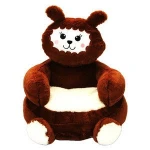 Kids Like Cartoon Lovely Stuffed kids Plush Animal Soft Alpaca Sofa Chair Bean bag