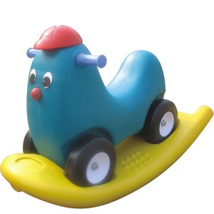 Kids Rocking Horse on Wheels Infant Ride on Animal Toy