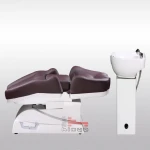 Kimya Salon Shampoo Chair Hair Salon Backwash Chair With Ceramic Sinks One Body Shampoo Unit