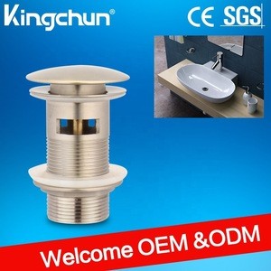 Kingchun Brushed nickel bathroom accessory brass tap fitting mixer tap with drain