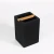 Import Kinglet Suanti Personalized Black Sandstone Polyresin Bath Set Accessories With Wood from China