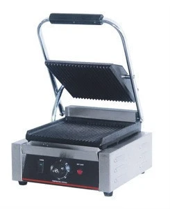 Kitchen equipments of TCG-811 CE approved Electric single contact grill