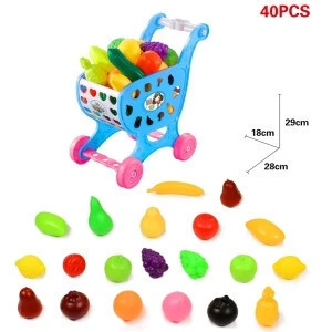 Kitchen Toy Play Suit Girl Children Set Plastic Material Origin Type Abs Place Model Large To Cook Vegetable cart