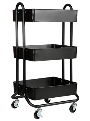 Kitchen/Bathroom Vegetable Carts Designs Metal Storage Rolling Bar Rack Craft Storage Cart