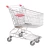 Import KJ Factory Wholesale Asian Type Retail Shop Shopping Cart 100L Shopping Trolley With PVC PU TPR Wheel with bottom shelf from China