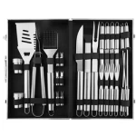 korean barbecue bbq accessories tools set wholesale 18pcs heavy duty bbq grill tools set stainless steel