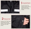 L-4XL Hiking Fishing Rain Gear Poncho Rainwear Suit Impermeable Women/Men Hooded PVC Motorcycle Raincoat