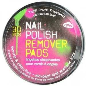 lady care acetone free nail polish remover pad