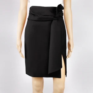 Lady Summer Sexy  Black Slit Slim Fit Women Office Pencil Skirt