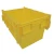 large custom hard moving plastic tote boxes with hinged lids