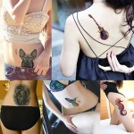 Large Fake Body Temporary Tattoo Sticker Stocking  KM118 - KM159