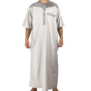 Large Size New Polyester Hot Sale Adult Islamic moroccan Mens Abaya Muslim Clothing Mens Ethnic Arab Robes Robe+Pant