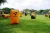 Import latest hotsale outdoor game paintable bunker inflatable paintball field from China