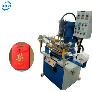 leather logo embossed hot stamping machine for paper bags