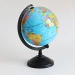 LED design 14cm Political District Plastic Ruler mini Globe globe map of the world