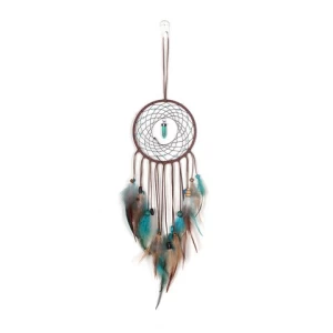 LED Light Wrapped Handmade Home Decoration Turquoise Charms Dream Catcher