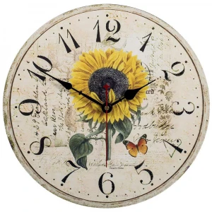 Light Weight Classical Retro Arabic Numerals Silent Wooden Decorate Vintage Wall Clock , Wall Clocks