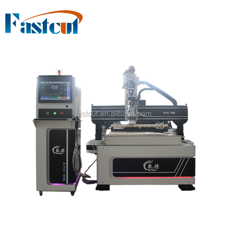 linear atc cnc router for countertops of industrial sewing machines and counter surfaces of electrical appliances