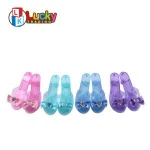 little girl dress up princess play shoes plastic toy high heels for kids