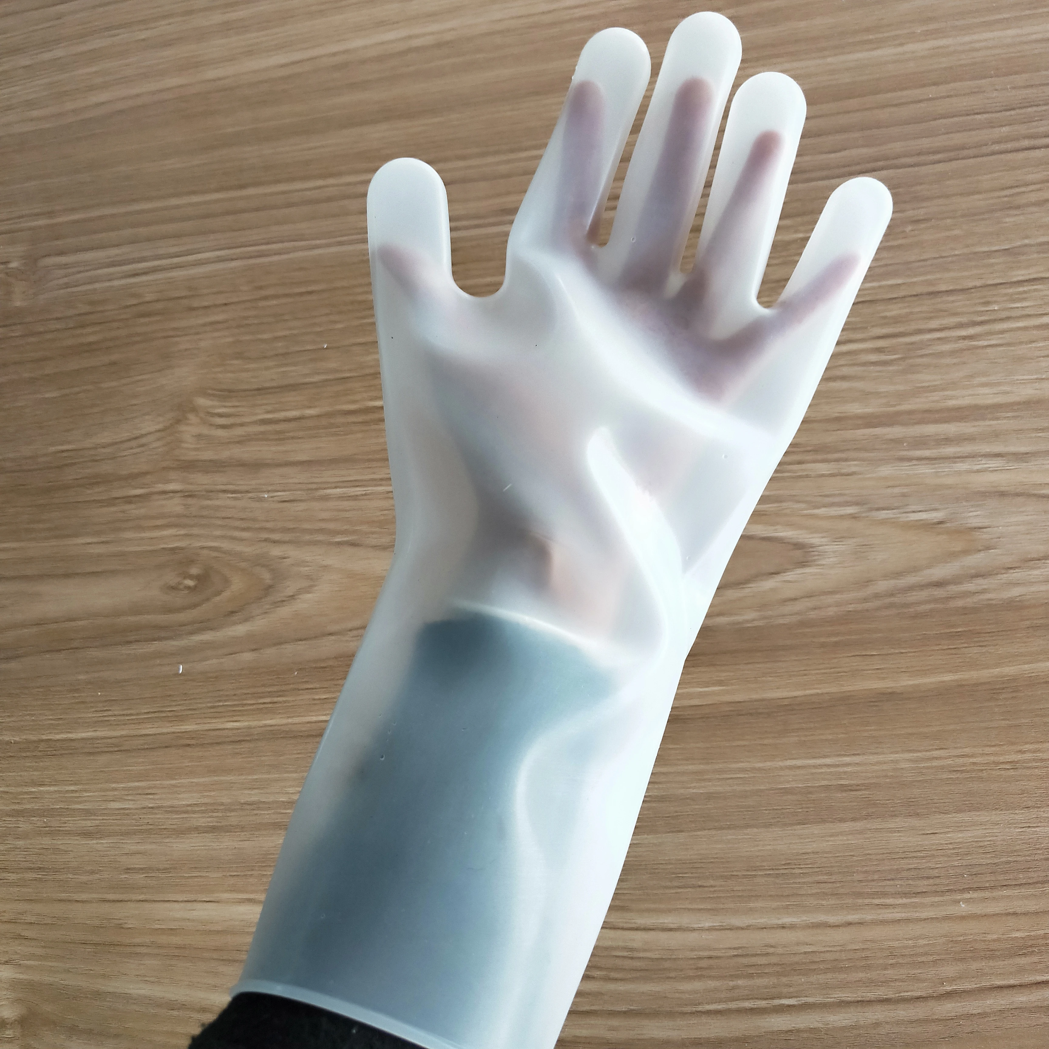 Long Silicone Washing Cleaning Glove Soft Kitchen Dishwashing Silicone Gloves