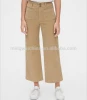 Loose corduroy trousers with double buttons at the waist
