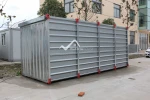 Low cost portable steel galvanized storage container