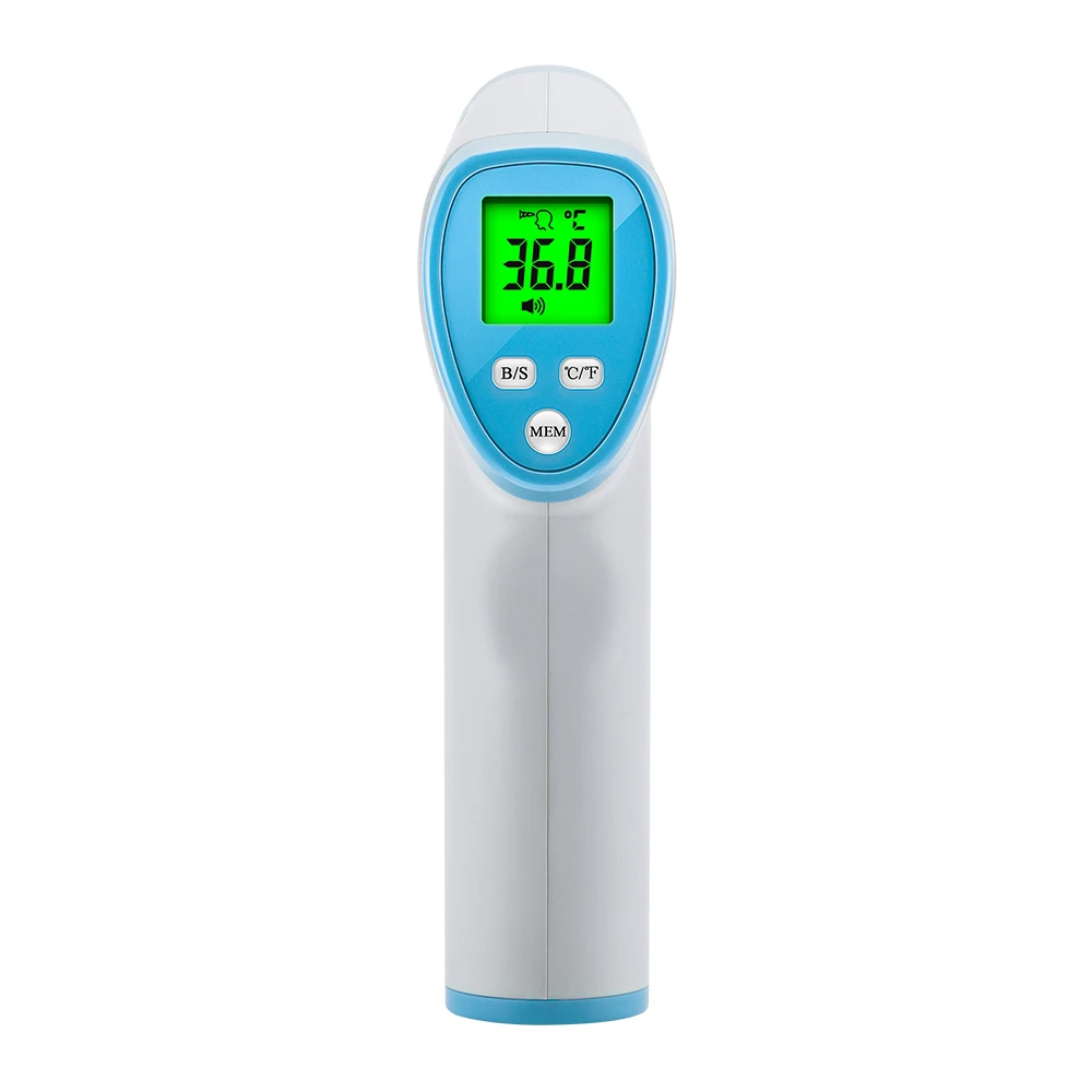 Low Moq Portable Touchless Thermometer Gun Lcd Display Electronic Infrared Digital Forehead Thermometer