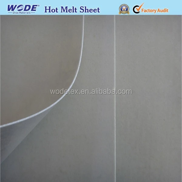 Low temperature hot melt glue sheets,shoe toe puff and counter