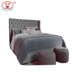 luxury italian hotel queen wood room bed set furniture