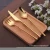 Import Luxury mirror flatware stainless steel gold shiny cutlery set for wedding from China