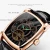 Import Luxury Stainless Steel Case 316L Genuine Leather Strap Sapphire Glass Custom Dial Automatic Mechanical Wrist Black Men Watch from China