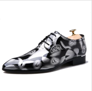 lx20084a new fashion wholesale men point toe leather dress shoes