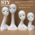 Import mannequin head for wig   display stand	Golden concept doll for wigs gold mannequin heads for wigs from China