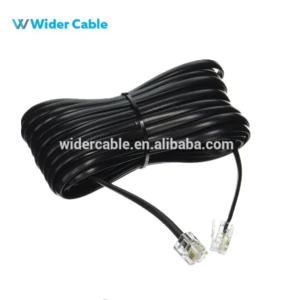 Manufacture RJ11 6P6C 6P4C Telephone Cable CAT3 Flat Cord Communication Flat Cable