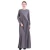 Import Manufacturer wholesale Dubai Modesty New Design round collar pleats lace islamic clothing abaya turquie muslim girl dress from China