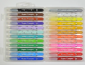 Manufacturers Cheap Fancy Custom Top High Grade Gift Multicolor Super Crayon 24pcs/set For School