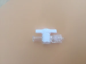 Medical Plastic 2 Way Stopcock With Female Male Luer Adapter Fitting