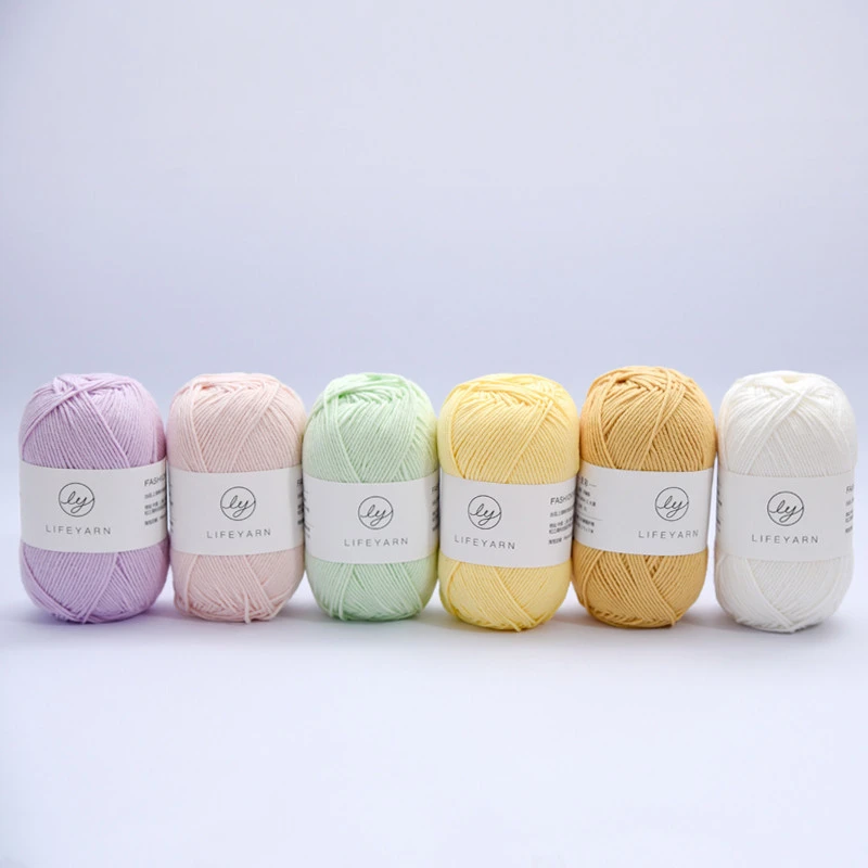 MELODY  cotton Washable tube acrylic blend knitting Crochet Yarn for Home Projects