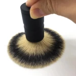 men grooming oem plastic beard brush shave brush pure badger metal handle synthetic hair natural