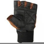 Mens wonderful quality full leather griped gym workout weight lifting gloves breathable lightweight exercise training