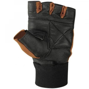 Mens wonderful quality full leather griped gym workout weight lifting gloves breathable lightweight exercise training