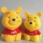 metal cash box Custom Save Money bear shape piggy bank