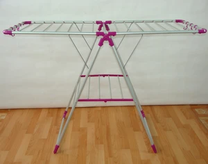 Metal PVC Shrink Film Hanger Rack Cloth Dryer Rack BS-6018Y-P