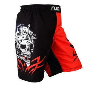 Micro (100% Polyester) high quality Men&#39;s MMA Boxing Jiu Jitsu Training Fight Shorts Graphic (Sublimated) and Plain