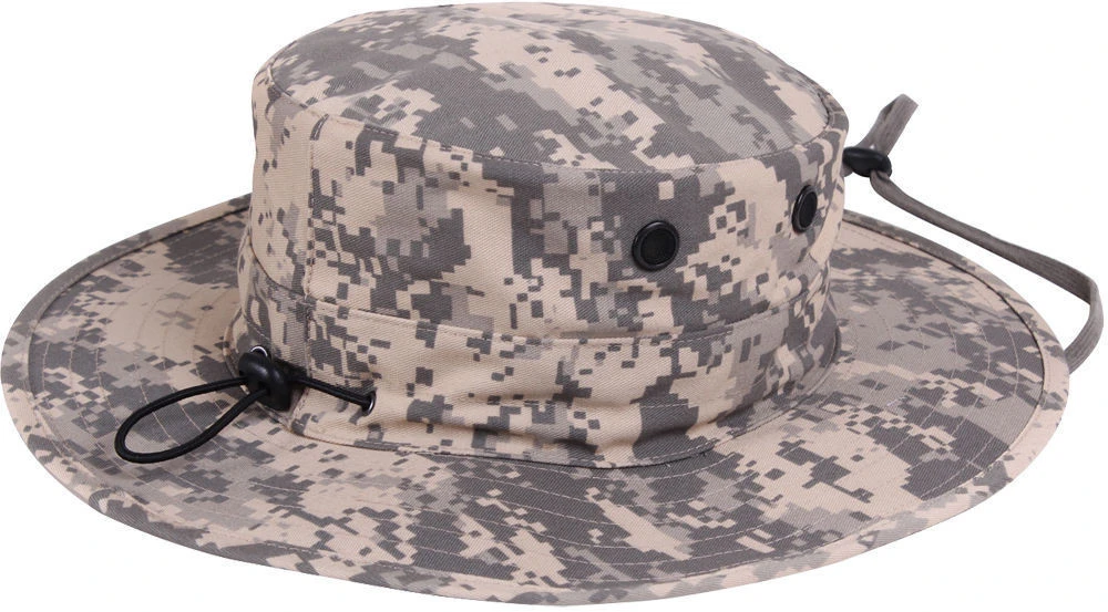 Military Hat Wide Brim Bucket Army Hat Outdoor Fishing Hat Tactical Bonnie ACU Color.