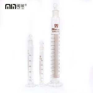 MinBo Measuring cylinder with stopper lab glassware